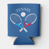 Tennisrackets en tennisbal blikjeskoeler (Voorkant)