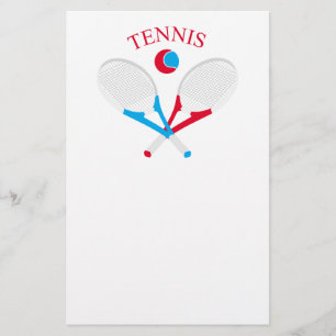 Tennisrackets en tennisbal flyer