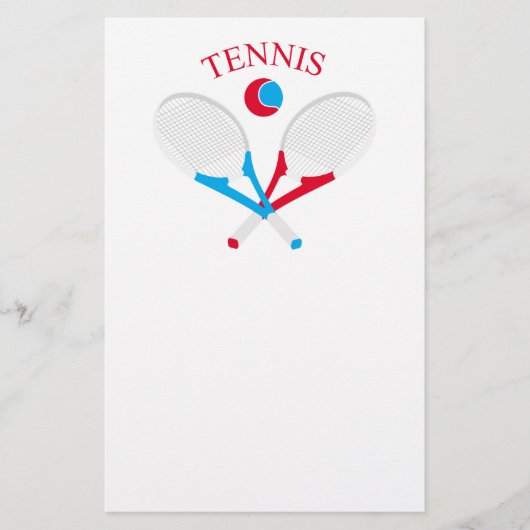 Tennisrackets en tennisbal flyer (Voorkant)