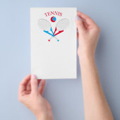 Tennisrackets en tennisbal flyer (Hand)