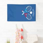 Tennisrackets en tennisbal spandoek (Insitu)