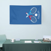 Tennisrackets en tennisbal spandoek (Beurs)