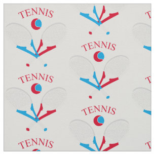 Tennisrackets en tennisbal stof