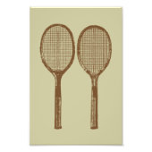  tennisrackets foto afdruk (Voorkant)