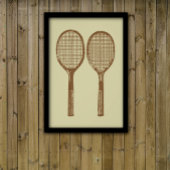  tennisrackets foto afdruk
