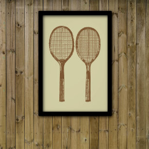 tennisrackets foto afdruk