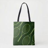 tennisrackets groen tote bag (Voorkant)