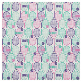 Tennisrackets, herhaald patroon stof