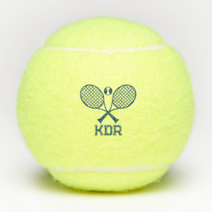 Tennisrackets Illustratie Monogram Tennisballen