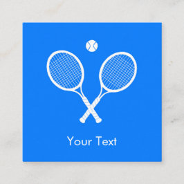 Tennisrackets met Ball Ultramarine Blue Custom Informatiekaartje