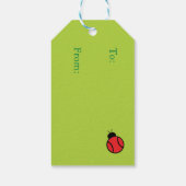 tennisrackets met ladyvogels cadeaulabel (Achterkant)