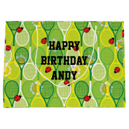 tennisrackets met ladyvogels groot cadeauzakje