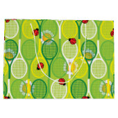 tennisrackets met ladyvogels groot cadeauzakje (Achterkant)
