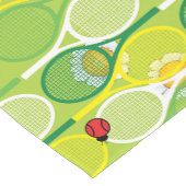 tennisrackets met ladyvogels korte tafelloper (Hoek)