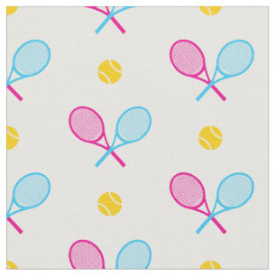 Tennisrackets met snoer - aangepaste achtergrond stof