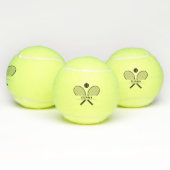 Tennisrackets & Naam Gepersonaliseerd Tennisballen (Multi)