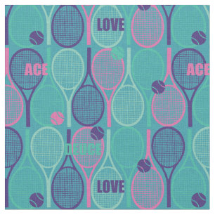 Tennisrackets op de achtergrond stof