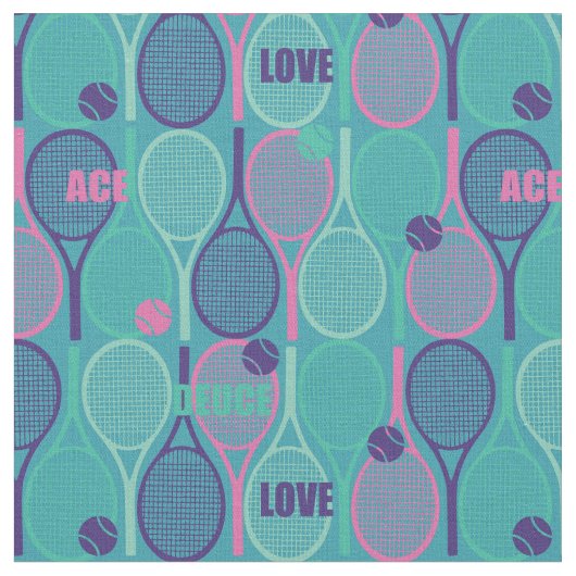 Tennisrackets op de achtergrond stof (Close Up)