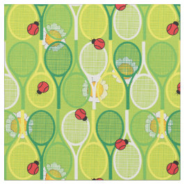 🐞🎾 Tennisrackets op groen, aangepaste grootte Stof