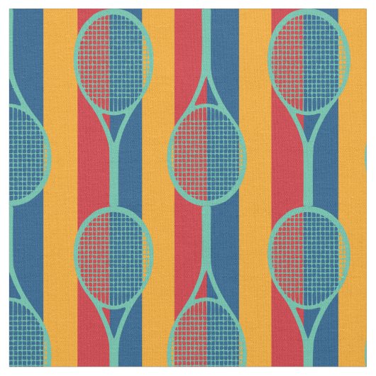 Tennisrackets op strips 2 stof (Close Up)