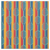 Tennisrackets op strips 2 stof (Swatch)