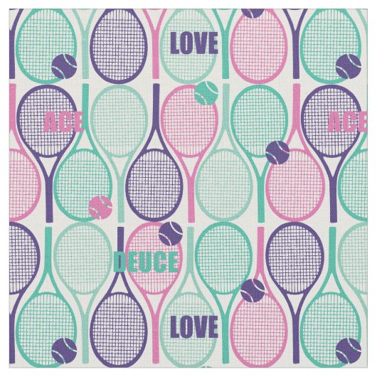 Tennisrackets op witte achtergrond stof (Close Up)