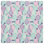 Tennisrackets op witte achtergrond stof (Swatch)