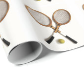 tennisrackets , sport , ballspelletjes , cadeaupapier (Rol Hoek)