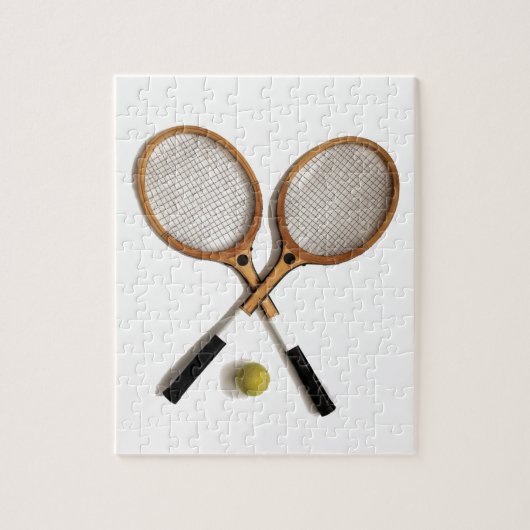 tennisrackets , sport , ballspelletjes , legpuzzel (Verticaal)