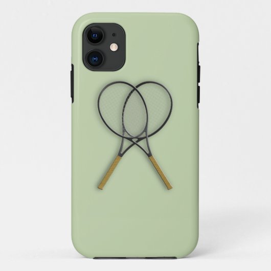 Tennisrackets Sportontwerp Case-Mate iPhone Case (Achterkant)