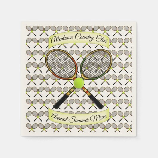 Tennisrackets voor servetten (Voorkant)