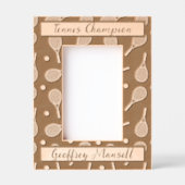 Tennisrackets voor tenniskampioen gegraveerde lijstjes (Voorkant)