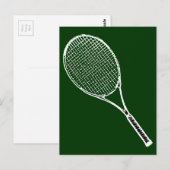 tennisracquet briefkaart (Voorkant / Achterkant)