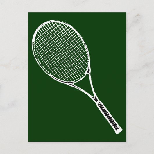 tennisracquet briefkaart (Voorkant)