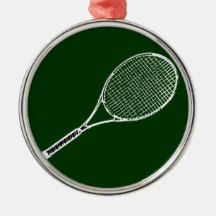 tennisracquet metalen ornament
