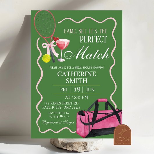 Tennisrally en Margaritas volwassen verjaardag Kaart