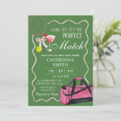 Tennisrally en Margaritas volwassen verjaardag Kaart (Staand voorkant)