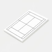 Tennisrecord Post-it Notes (Schuin)
