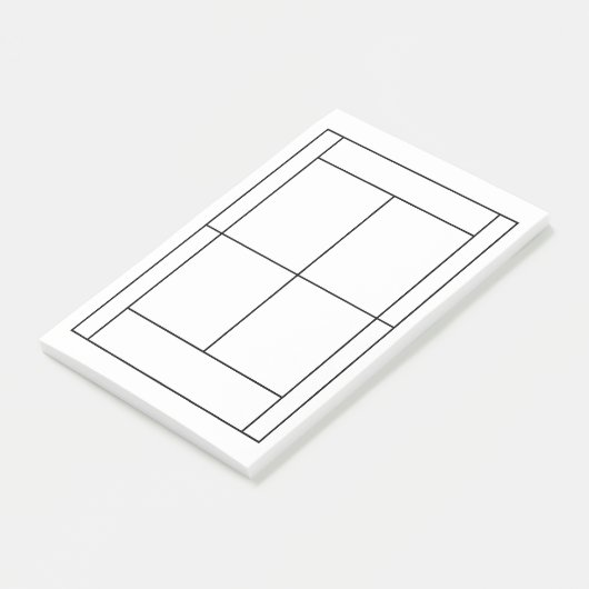 Tennisrecord Post-it Notes (Schuin)