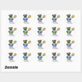 Tennisregels Ronde Sticker (Vel)