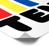 Tennisregenboog. Poster (Hoek)