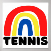Tennisregenboog. Poster (Voorkant)
