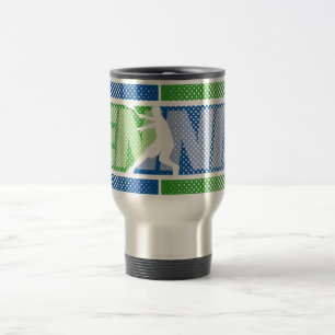 Tennisreis om koffiebeker te gaan met cool ontwerp reisbeker