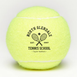 Tennisschool gepersonaliseerd tennisballen