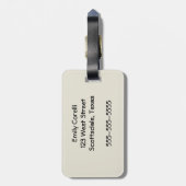  tennisser Athlete Pro Bagagelabel (Achterkant verticaal)