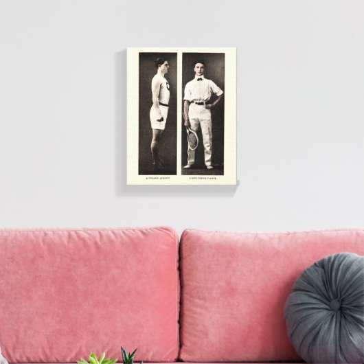  tennisser Athlete Pro Canvas Afdruk (Insitu (Woonkamer))