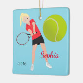 Tennisser Blonde Keepsake Ornament (Links)