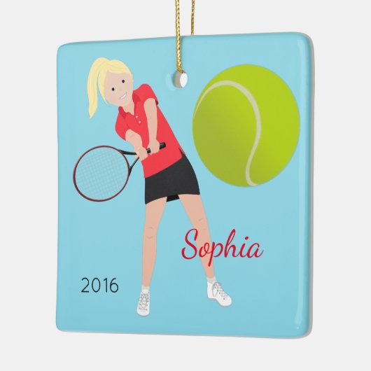 Tennisser Blonde Keepsake Ornament (Links)