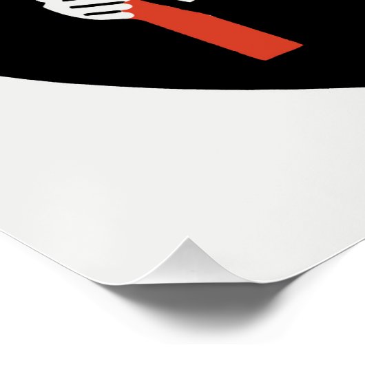 Tennisser Glossy Poster (Hoek)