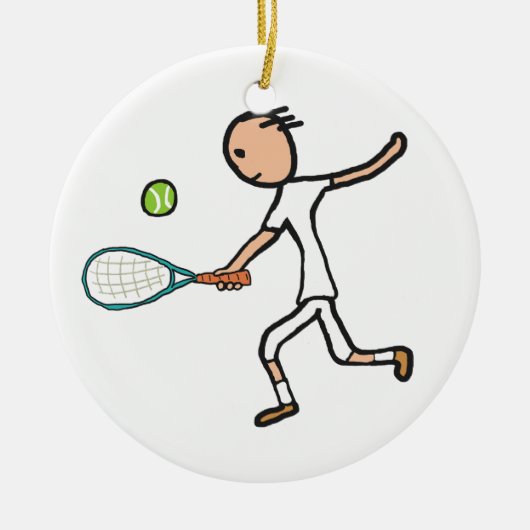 Tennisser Keramisch Ornament (Voorkant)